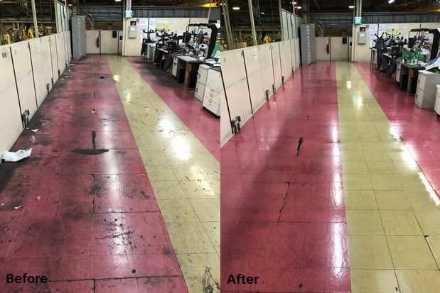 Image of Mezzanine Flooring - Before and After