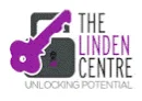 The Linden Centre logo with a guitar, unlocking potential, educational, community, music, development.