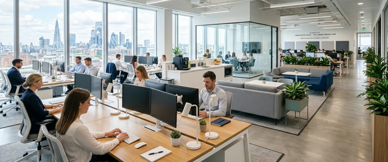 Staff members working in an office.